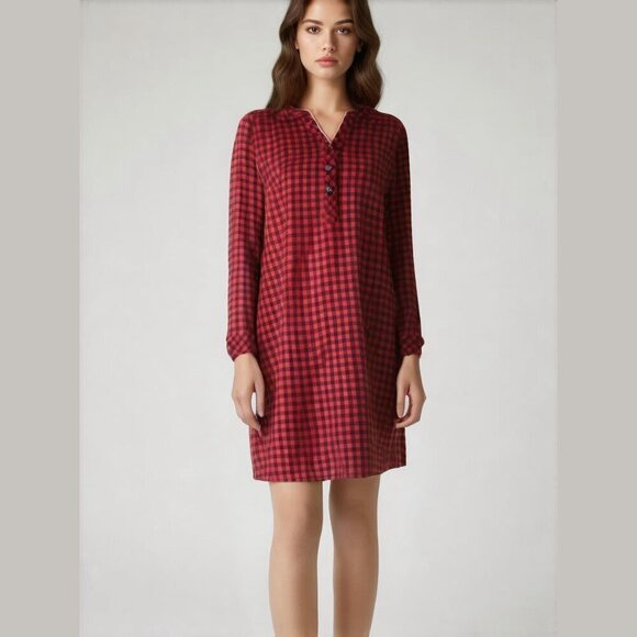 NWOT Joe Fresh Lumberjack Plaid T-Shirt Dress - Size XS/Small - Picture 1 of 7